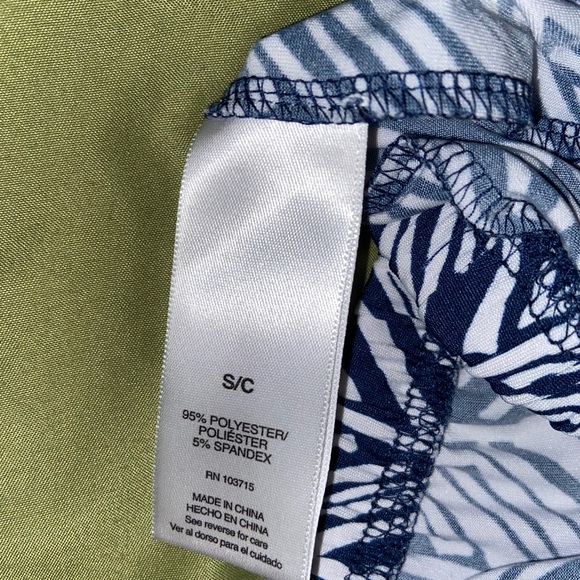 EUC Navy Blue & White Pull-On Pattern Pants - Picture 3 of 4